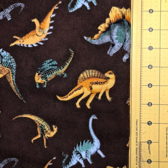 2 yards Dinosaur Flannel Fabric Craft or Quilt - by Northcott #EP - Picture 2 of 2